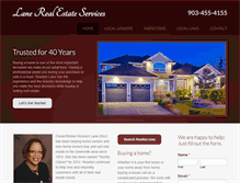 Tablet Screenshot of lanerealestateservices.com